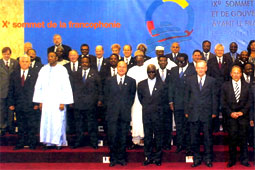 Ouagadougou: X° Sommet della Francophonie