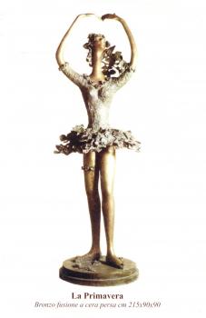 "La primavera" - scultura in bronzo a cera persa